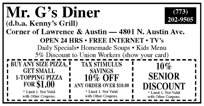 Mr. G's Diner (d.b.a. Kenny's Grill)